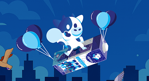 Juego de obstáculos con globos